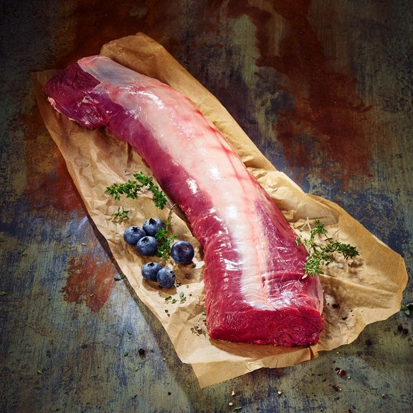 Hirschkalbsrücken ohne Knochen