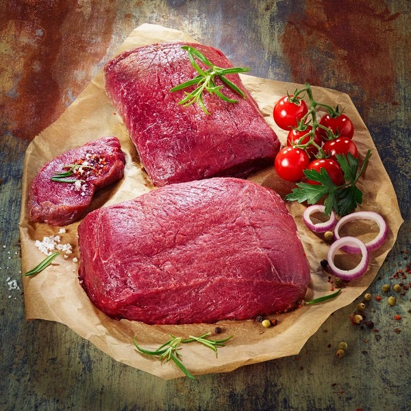 Hirschsteakfleisch aus dem Rücken